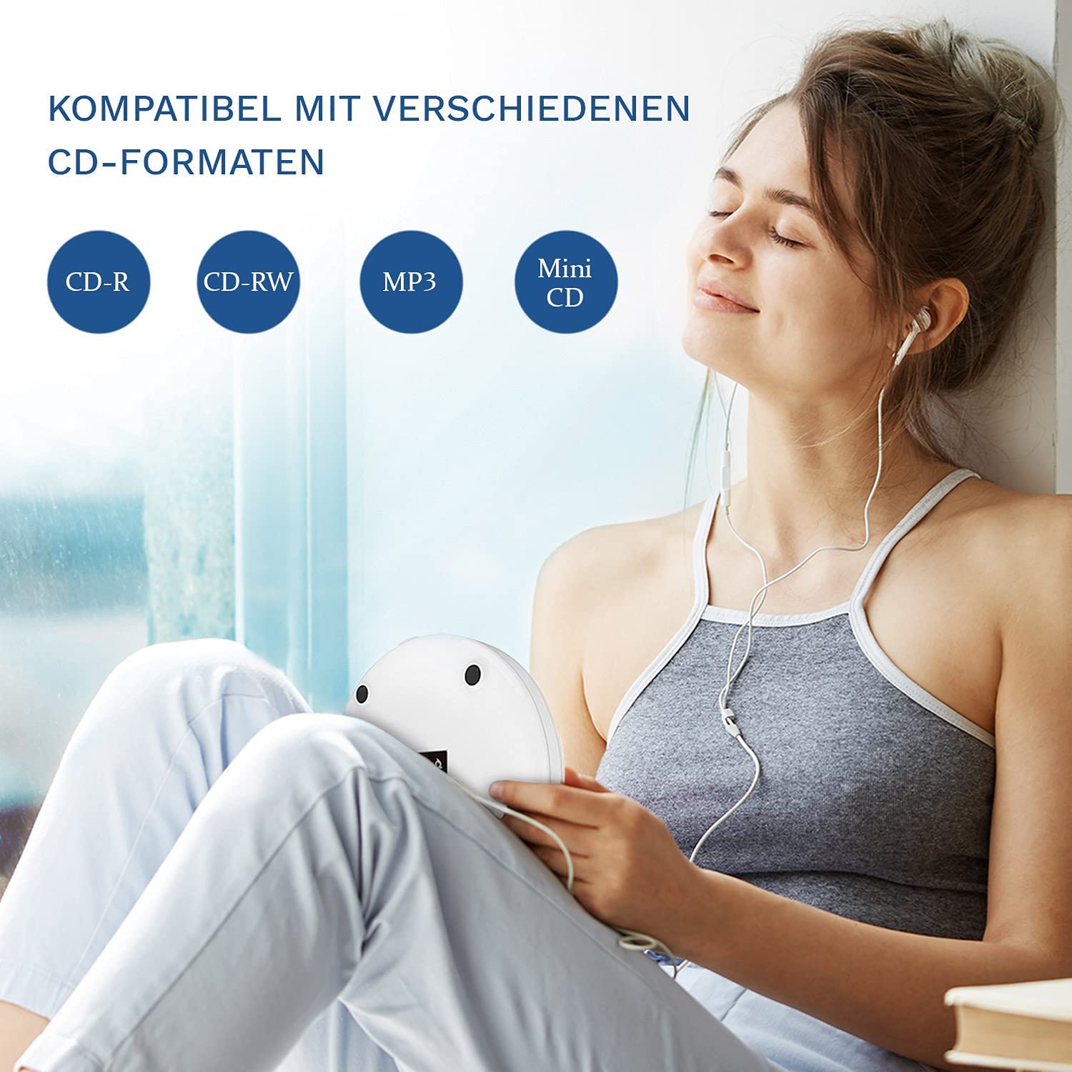 KLIM Discman White CD-Player