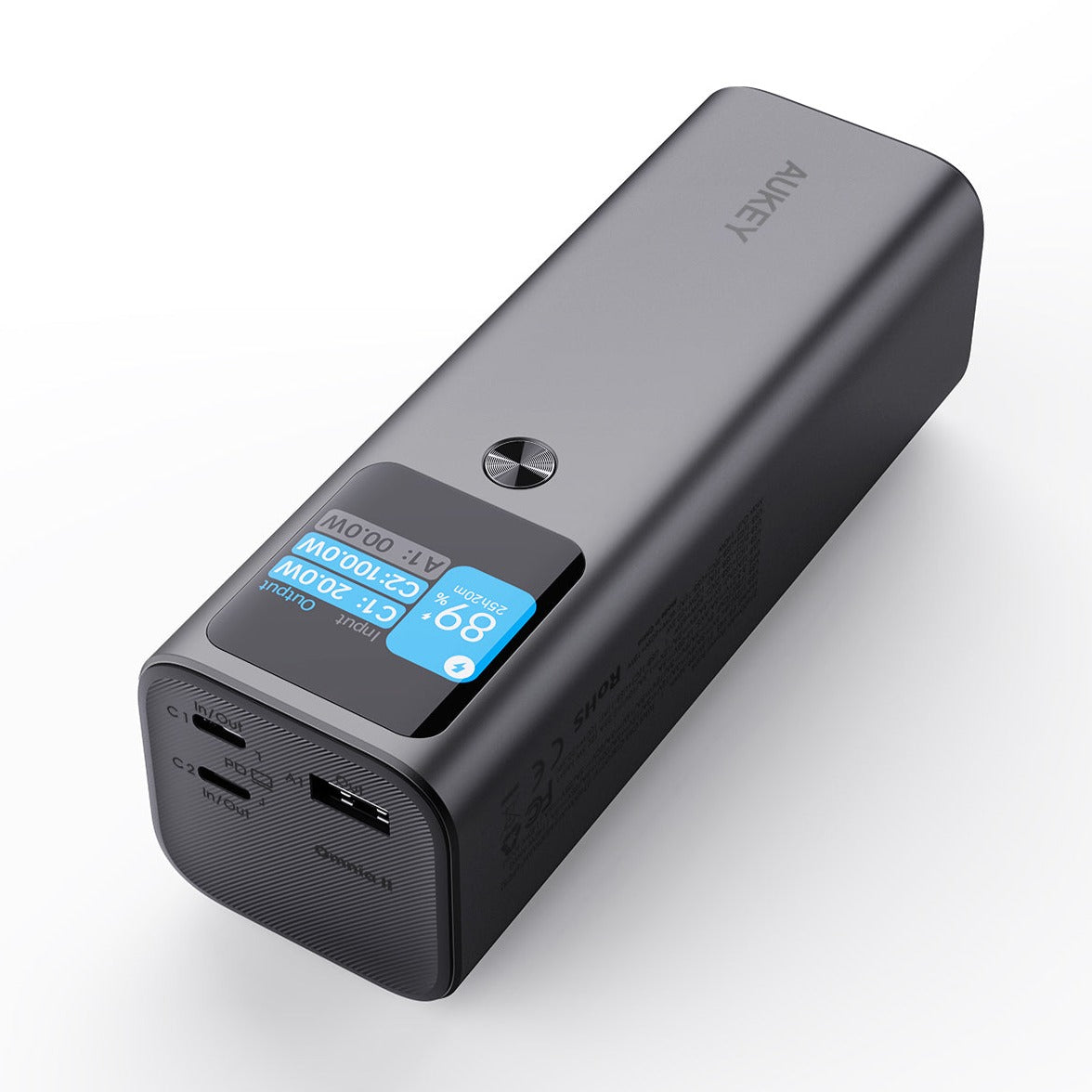 AUKEY PB-Y45 Sprint X 27600mAh 140W PD Power Bank mit intelligentem digitalen Display