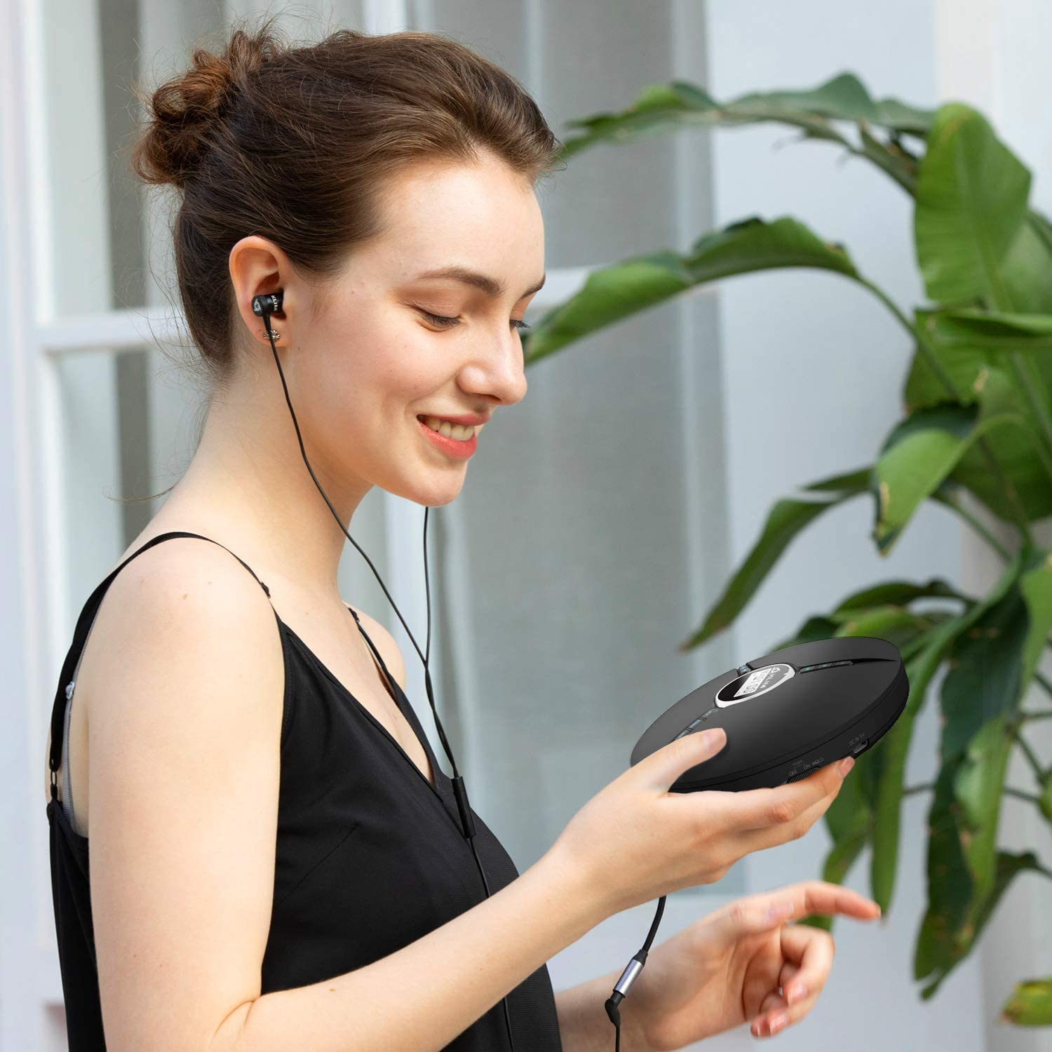 KLIM Discman Black Tragbarer CD-Player