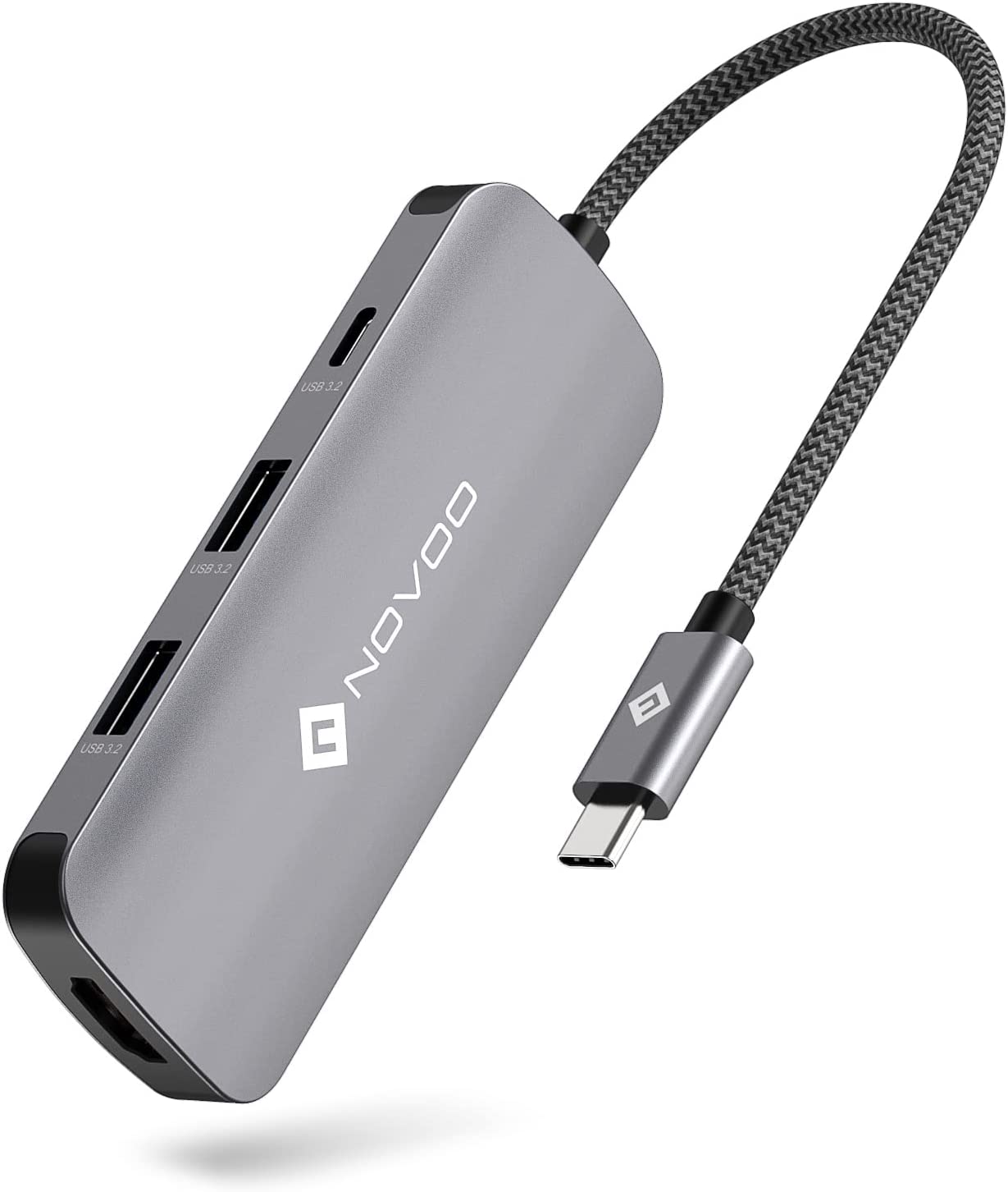 NOVOO USB-C Aluminium Hub 6 Anschlüsse