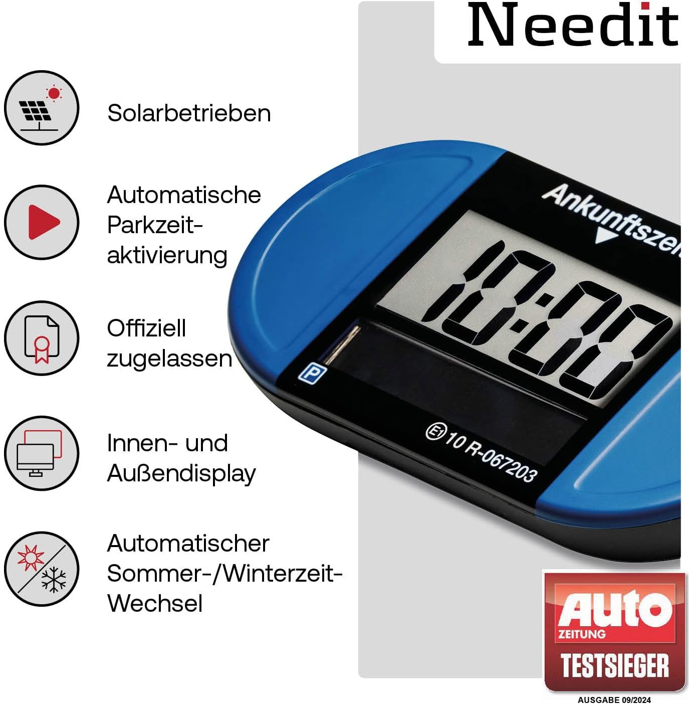 Needit Park Lite SOLAR elektronische Parkscheibe