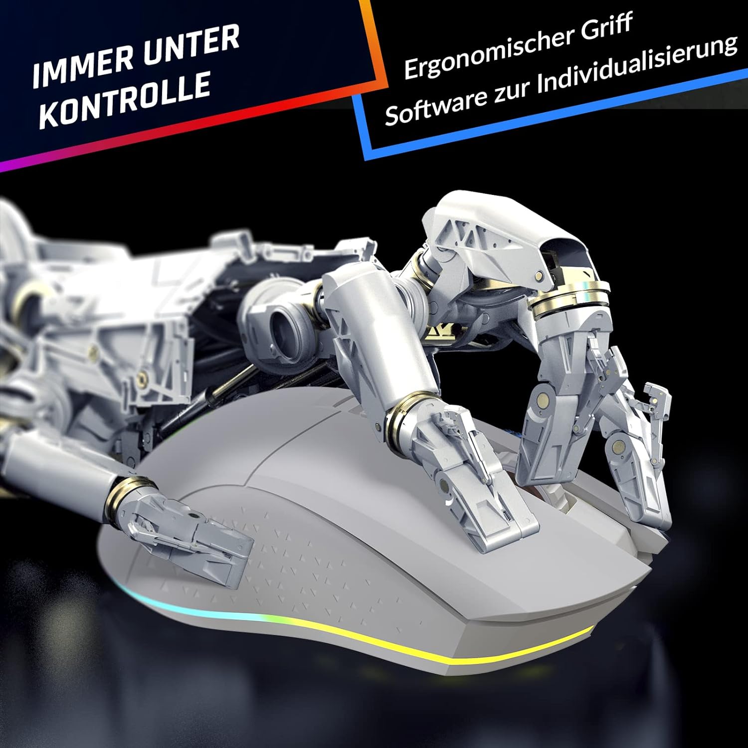 KLIM Blaze Gaming Maus weiß