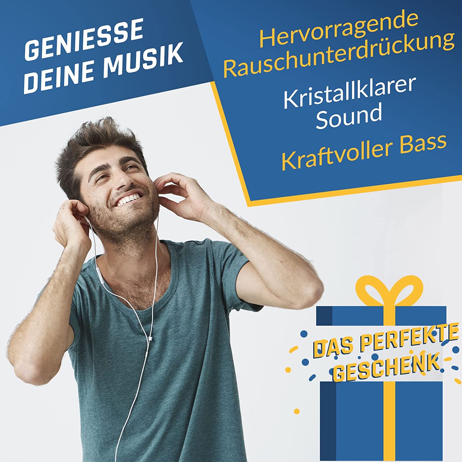 KLIM Fusion Kopfhörer weiß