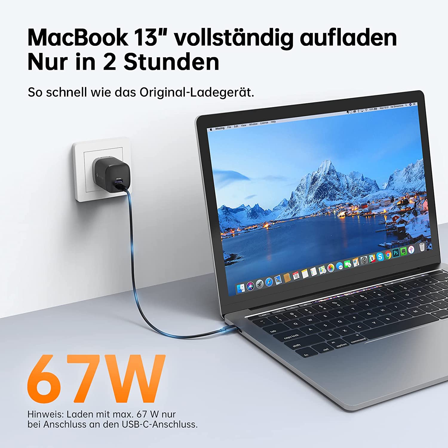 NOVOO 67W USB-C Ladegerät