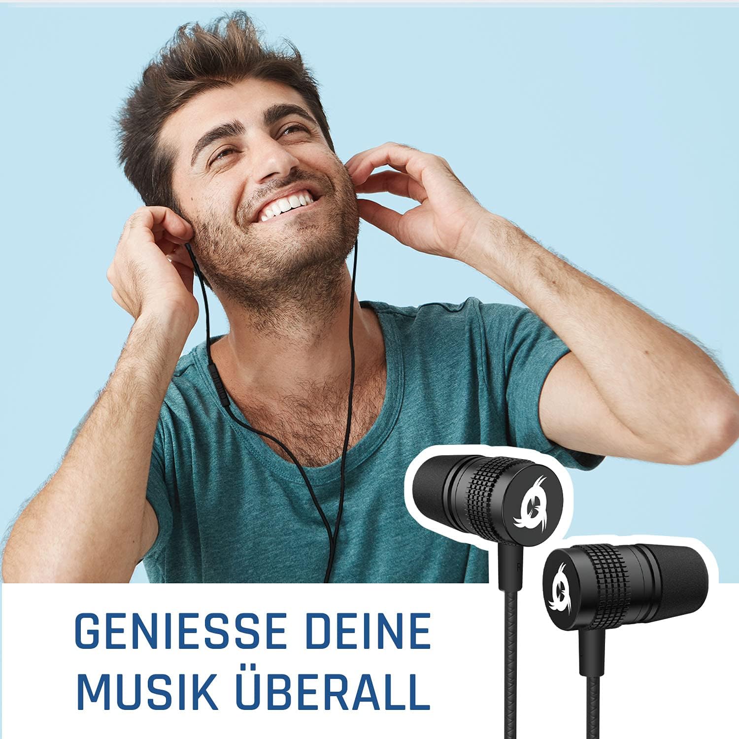 KLIM F1 Kopfhörer schwarz