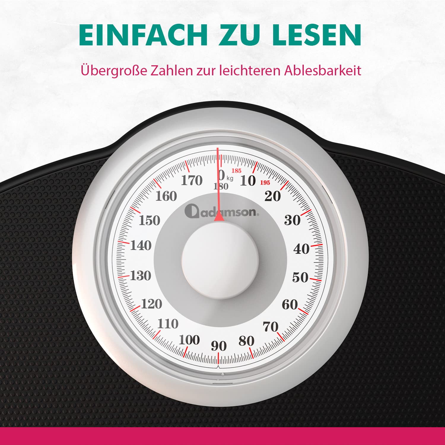 Adamson A25W Analogwaage weiß