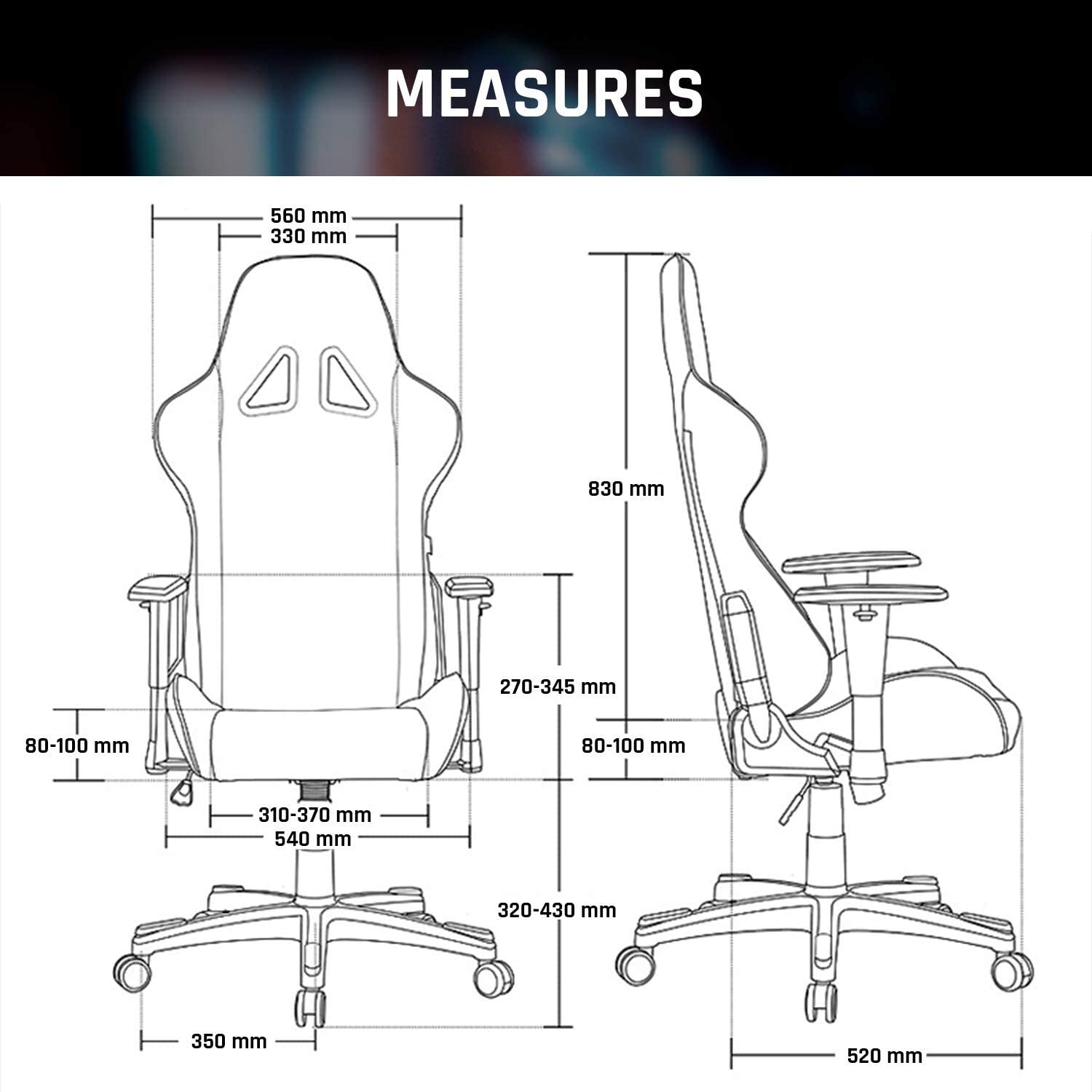 KLIM 1st White Gaming Stuhl