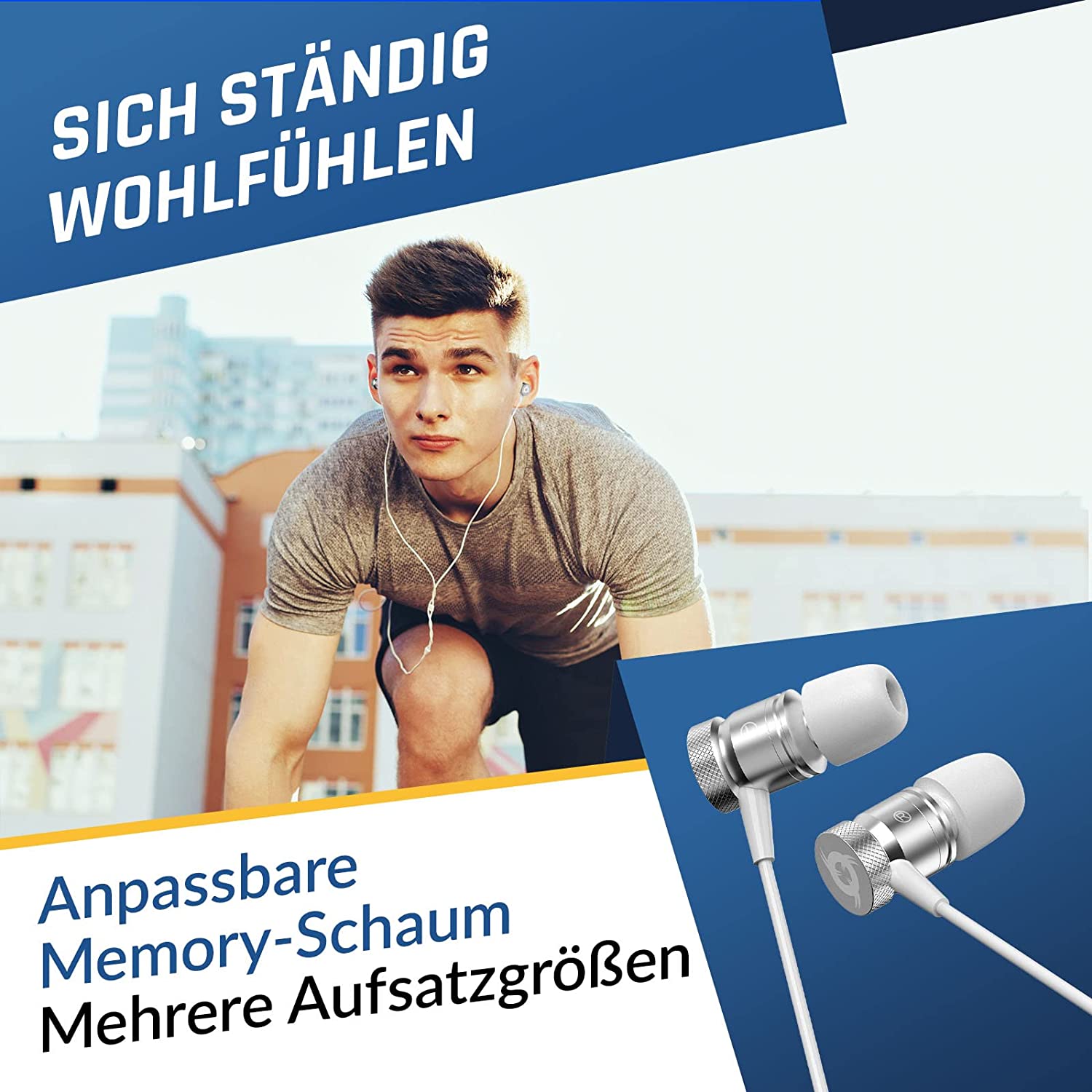 KLIM Fusion Kopfhörer weiß