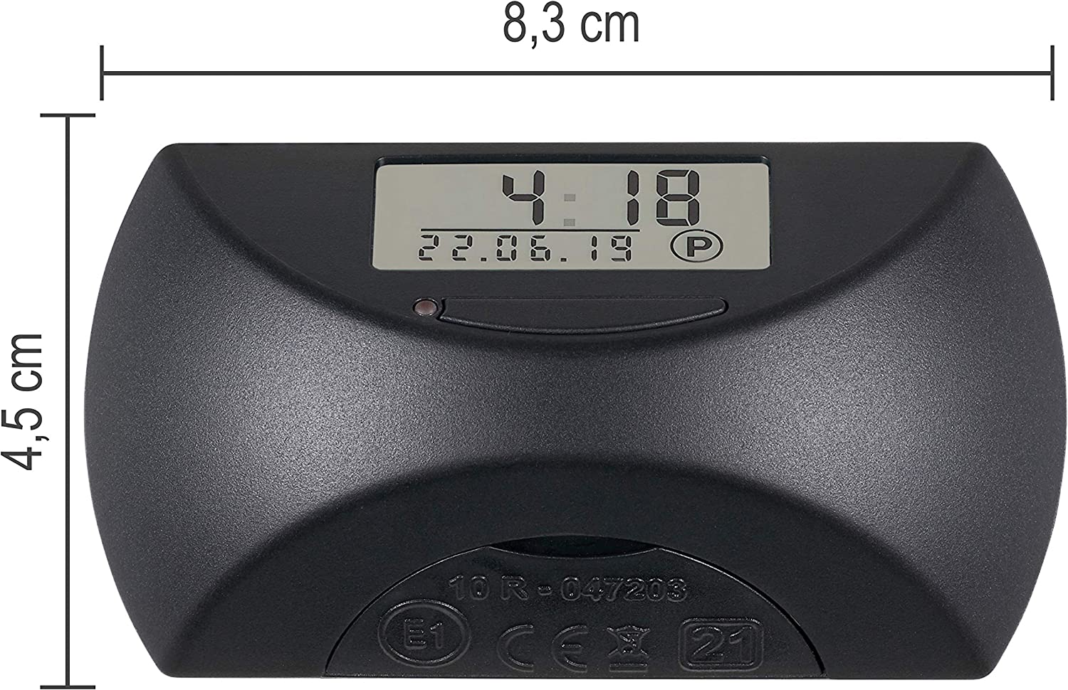 Needit Park Mini elektronische Parkscheibe schwarz