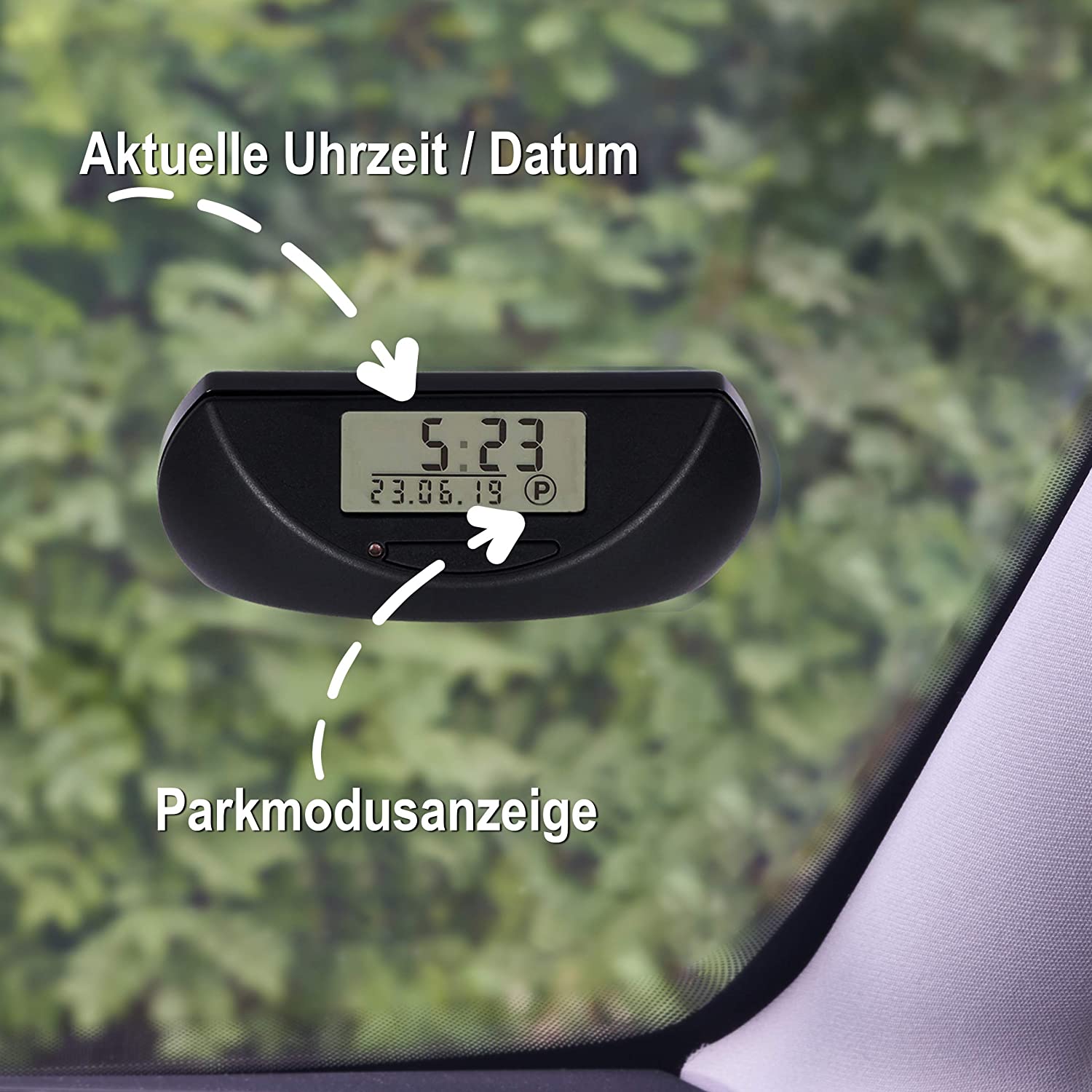 Needit Park Mini elektronische Parkscheibe schwarz