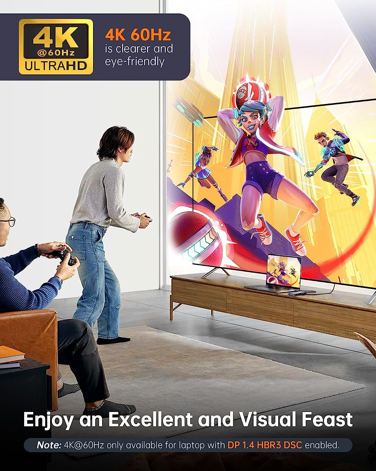 NOVOO USB-C Docking Station 4K@60Hz Dual HDMI 8-in-1 Adapter mit Dual HDMI, PD 100W, 1Gbps Ethernet, 2x USB 3.0, SD&TF