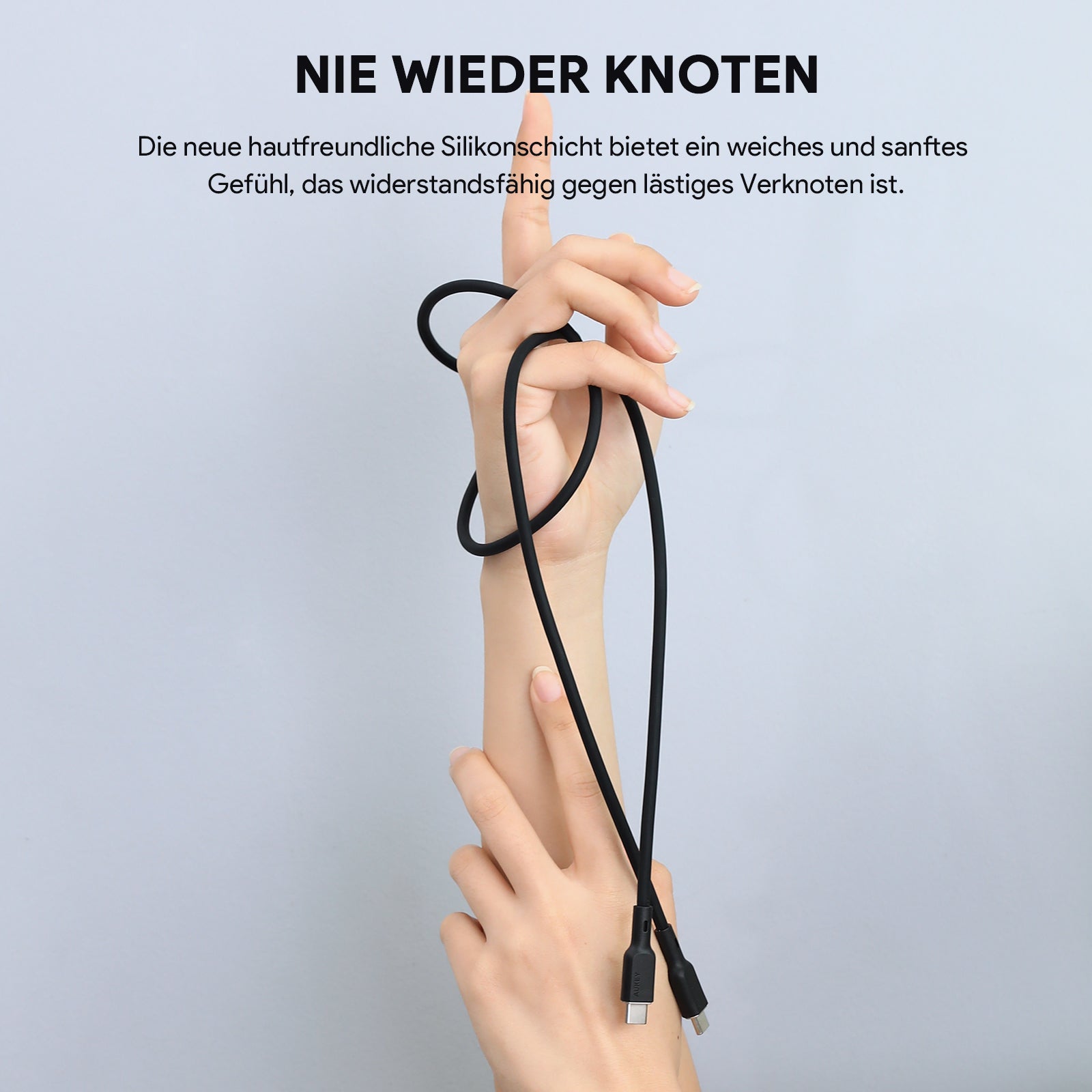 AUKEY CB-SCC101 USB-C zu USB-C 1M 100W Silikon Handy Ladekabel USB 2.0