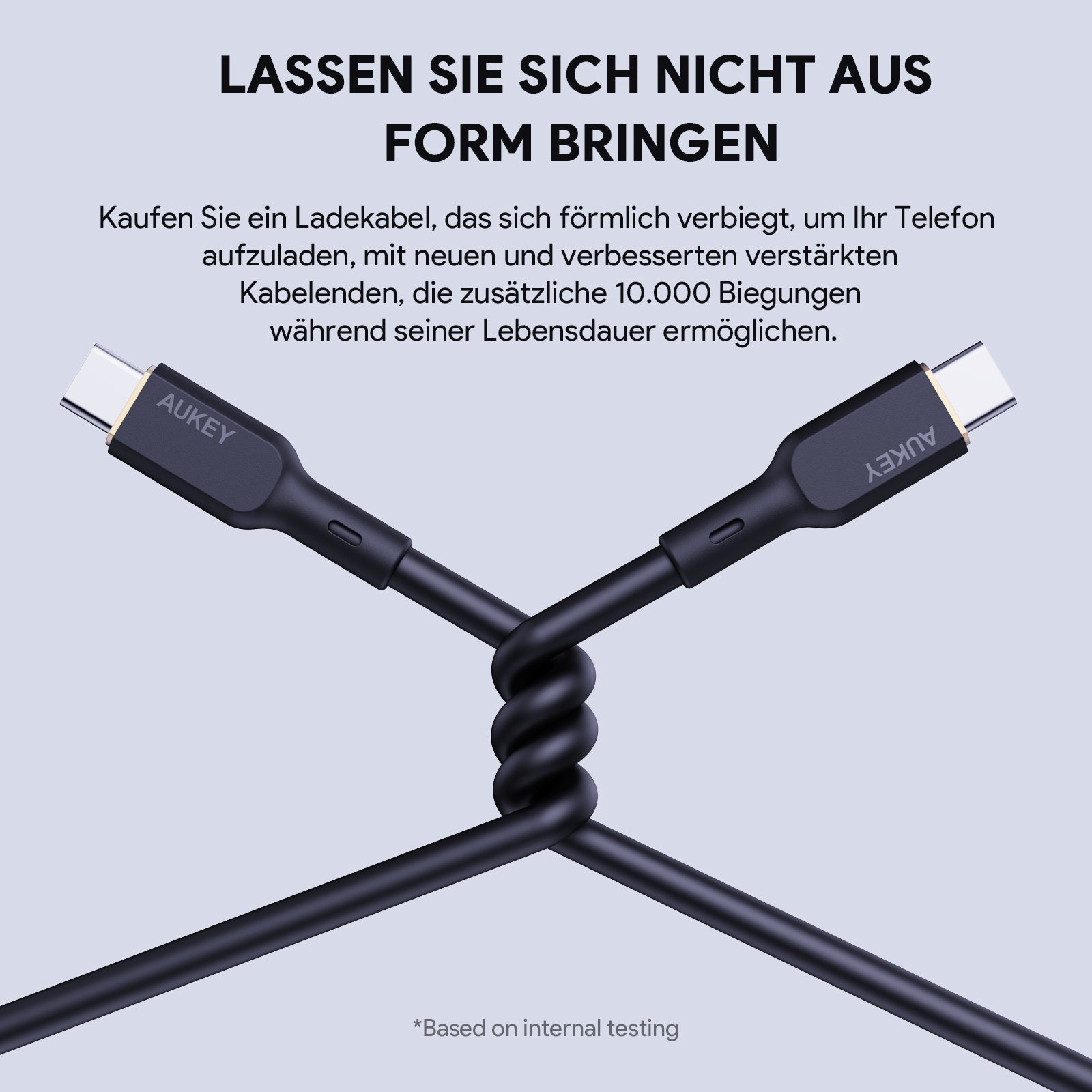 AUKEY CB-SCC101 USB-C zu USB-C 1M 100W Silikon Handy Ladekabel USB 2.0