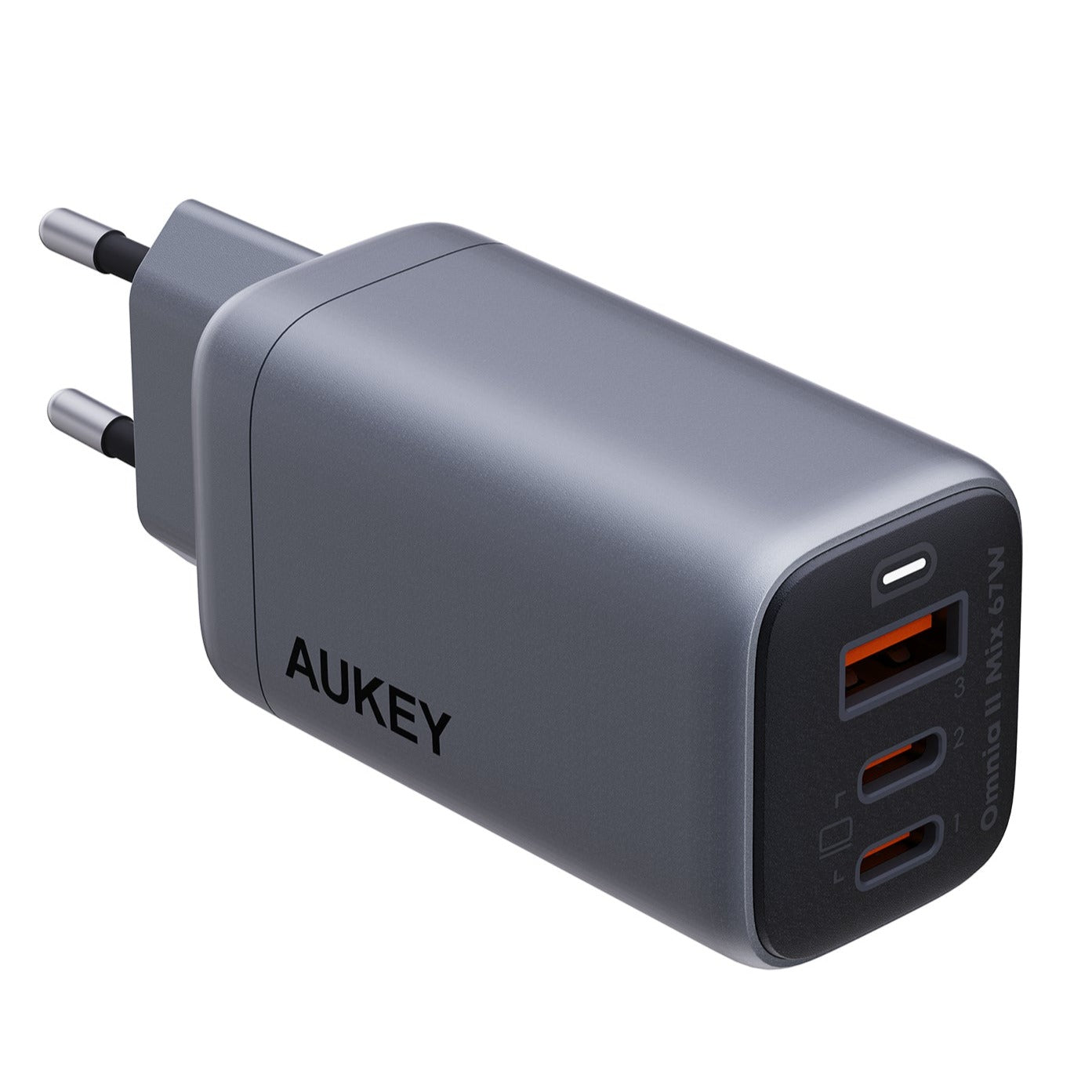 AUKEY PA-B6U Omnia II Mix 67W UFCS 3-Port Handy & Laptop Ladegerät mit GaN-Technologie