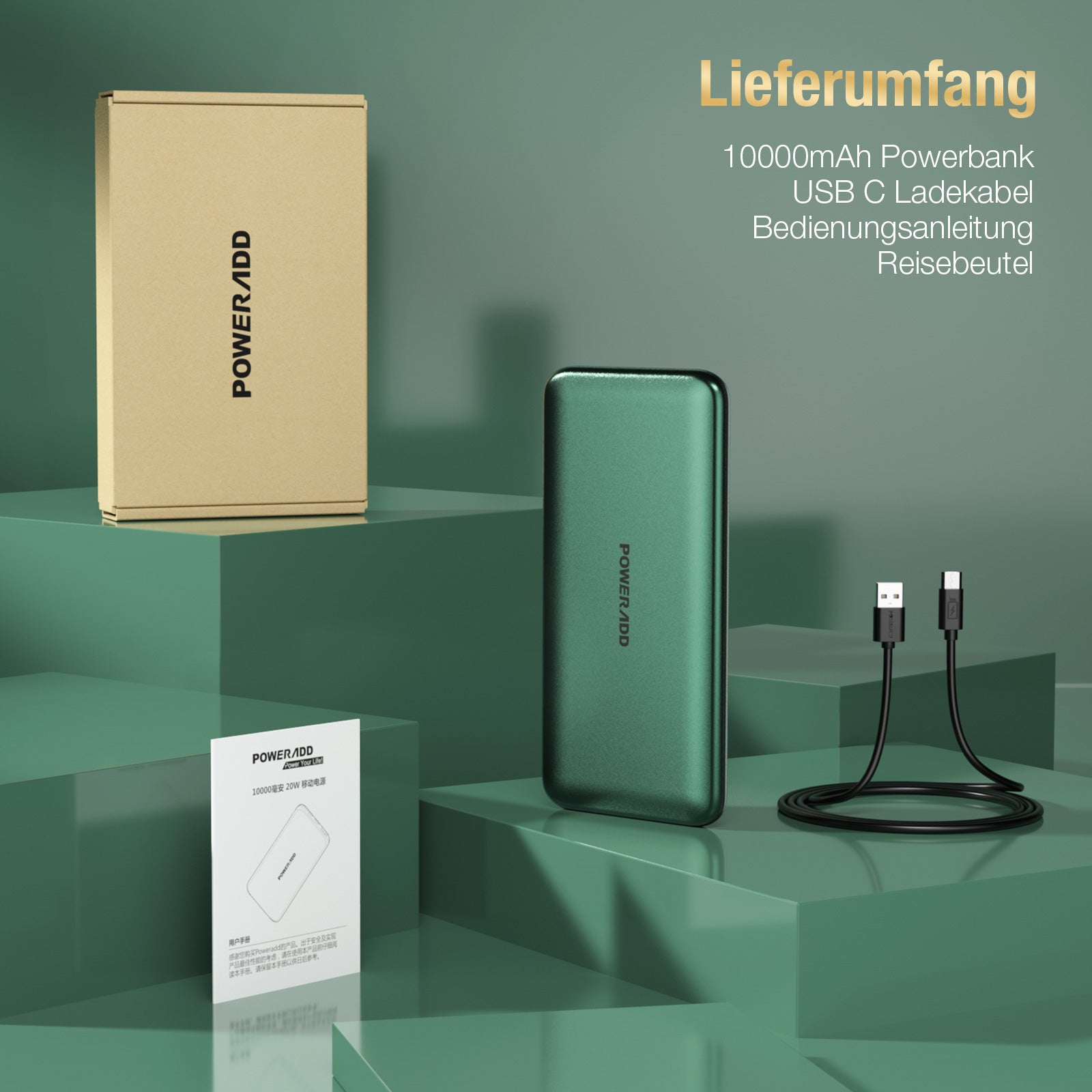 POWERADD EnergyCell Slim 10000 mAh Powerbank