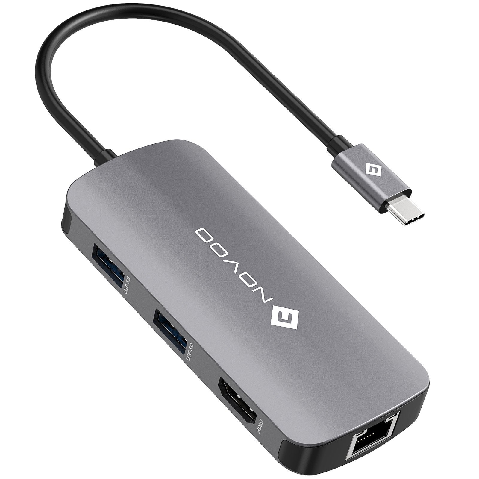 NOVOO USB-C Aluminium Hub 7 Anschlüsse