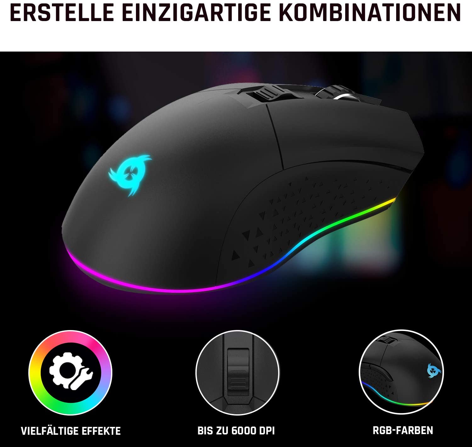 KLIM Blaze black Gaming Maus