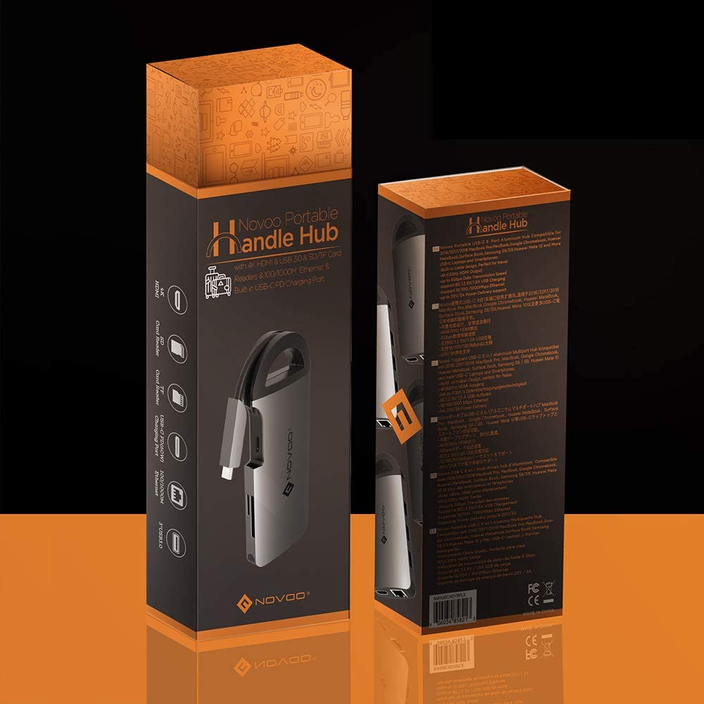 NOVOO USB-C Aluminium Power Delivery (PD) Hub