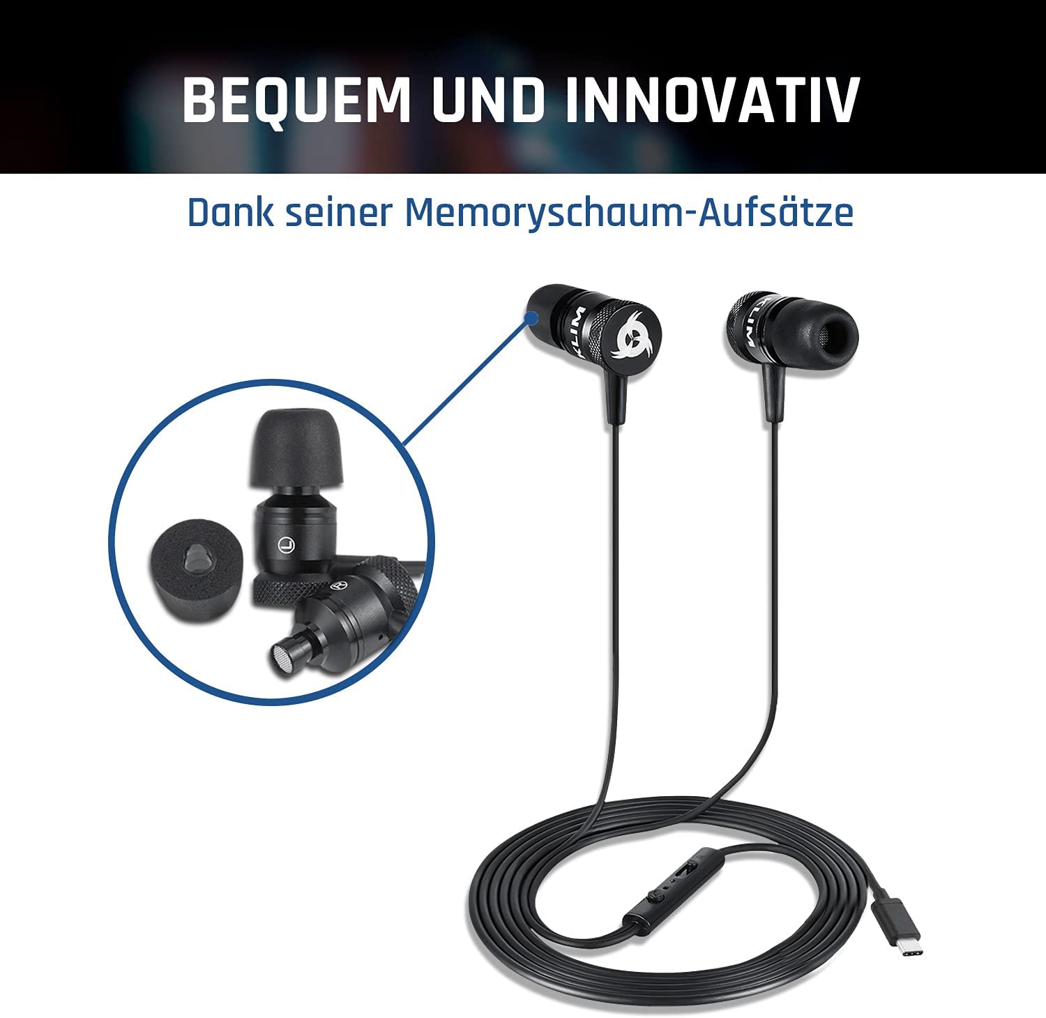 KLIM Fusion Type-C Kopfhörer