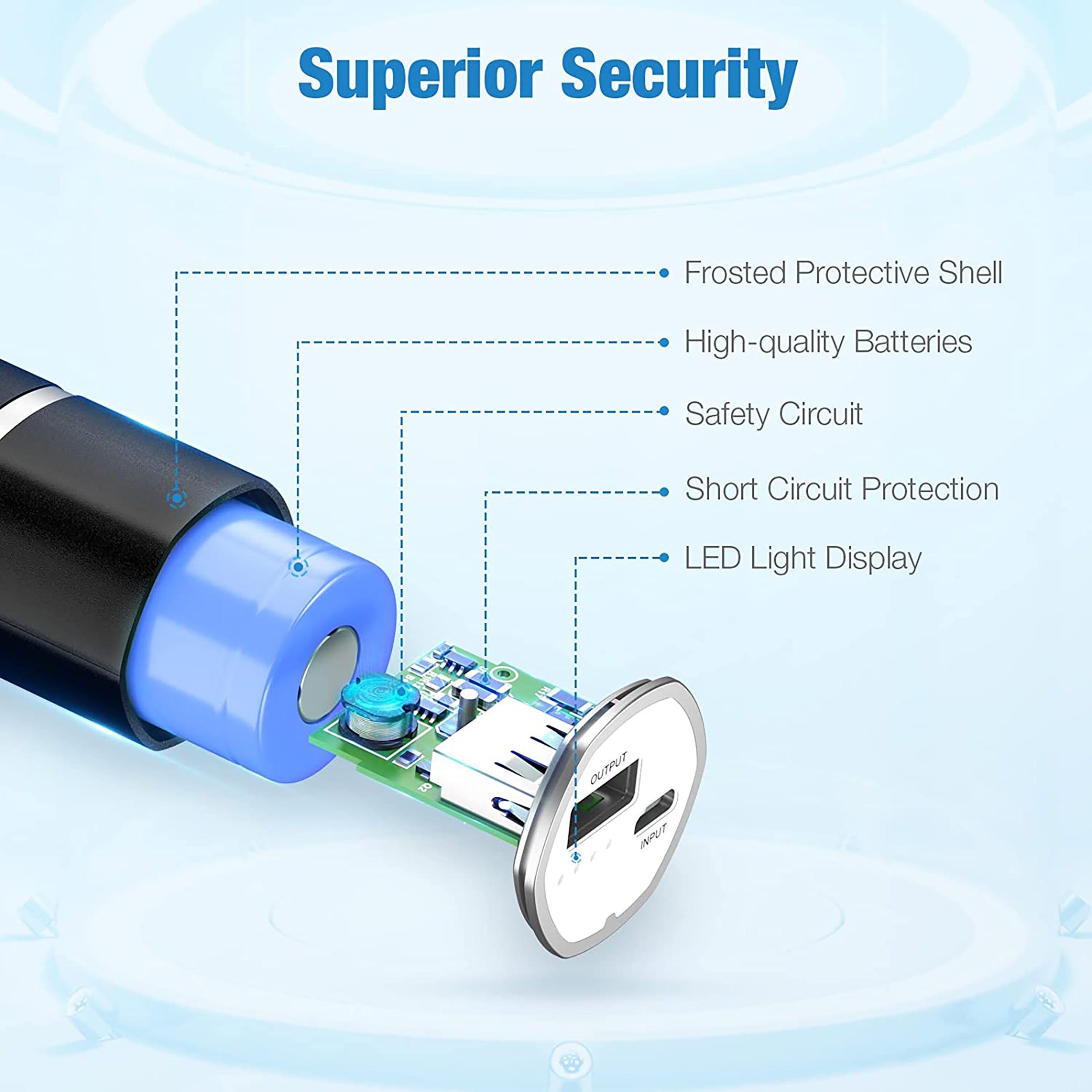 POWERADD Slim 2 5000mAh Powerbank schwarz