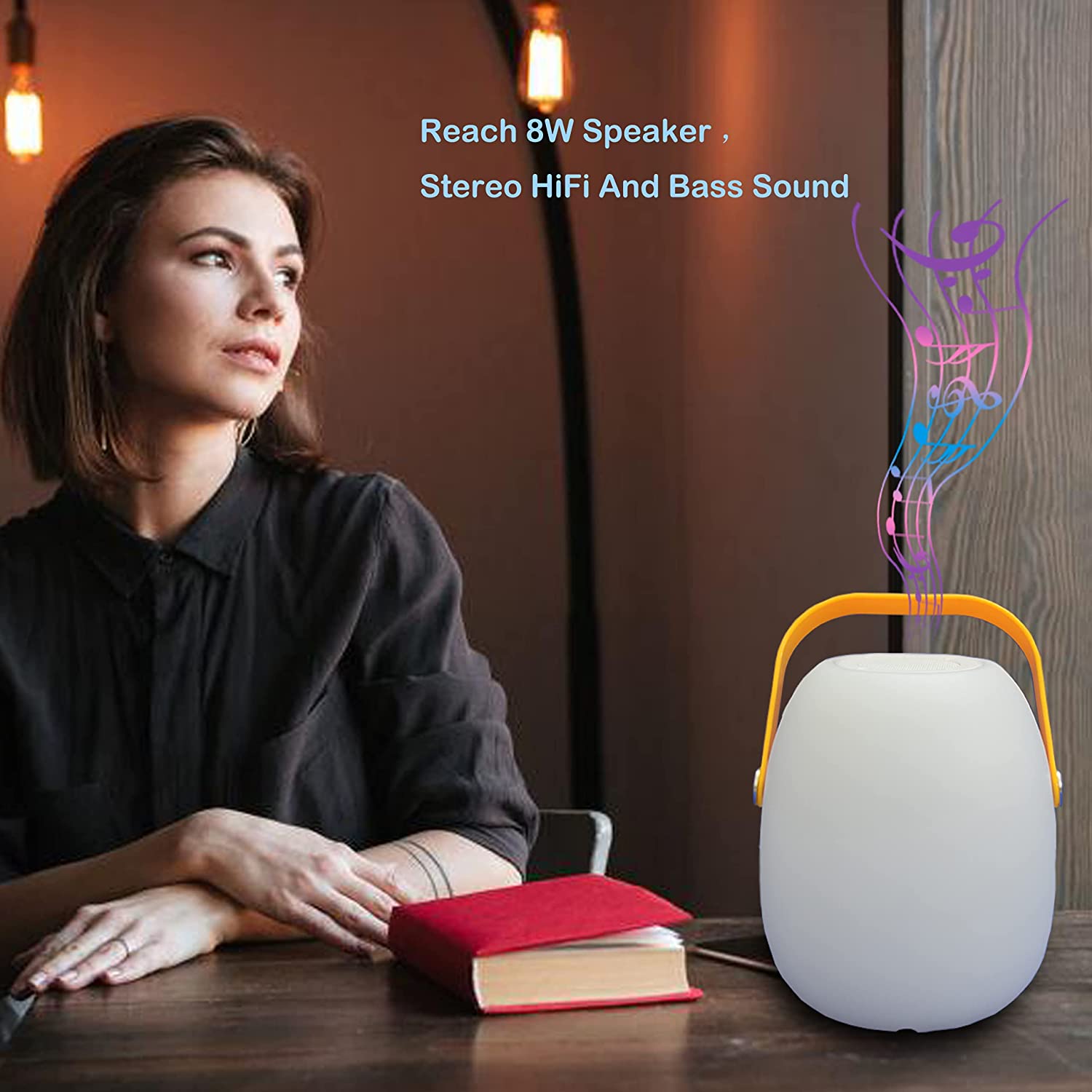 KIWAHK LED Bluetooth Lautsprecher