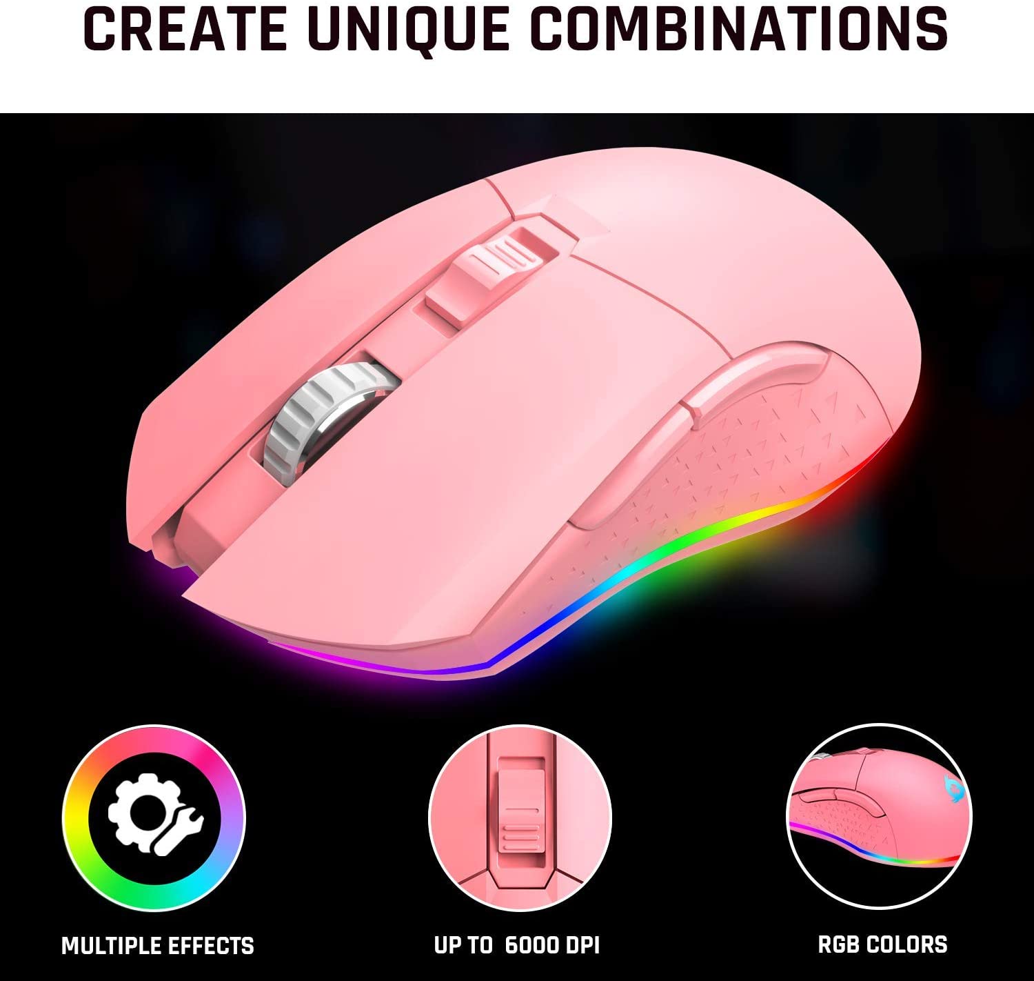 KLIM Blaze pink Gaming Maus