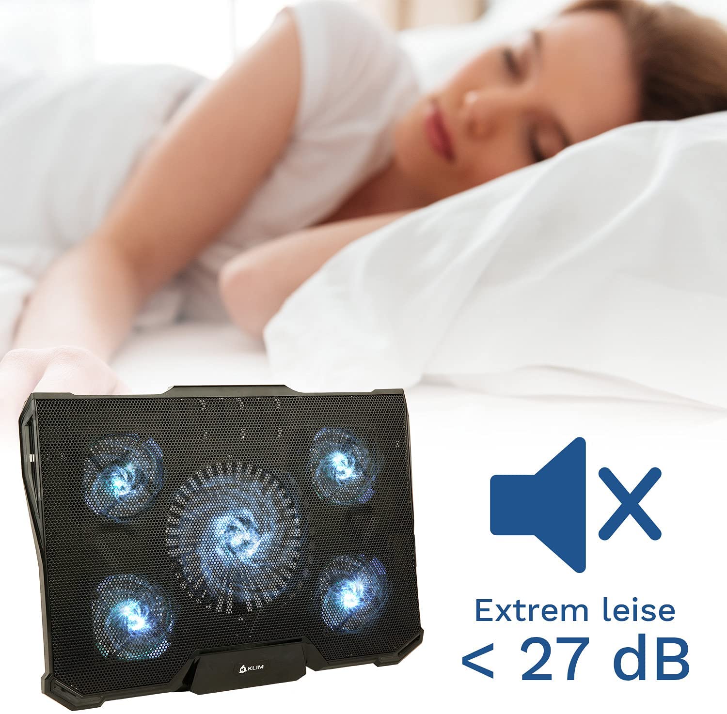 KLIM Cyclone white Laptop Kühler