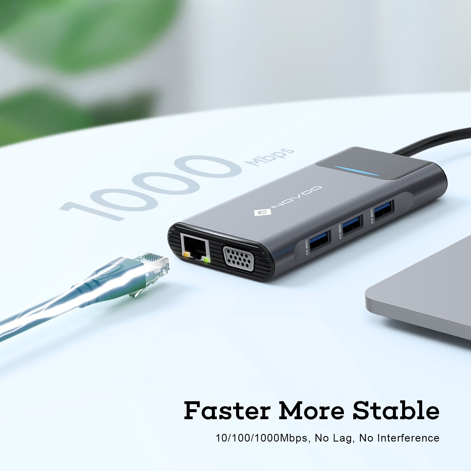 NOVOO USB-C Aluminium Hub 9 Anschlüsse