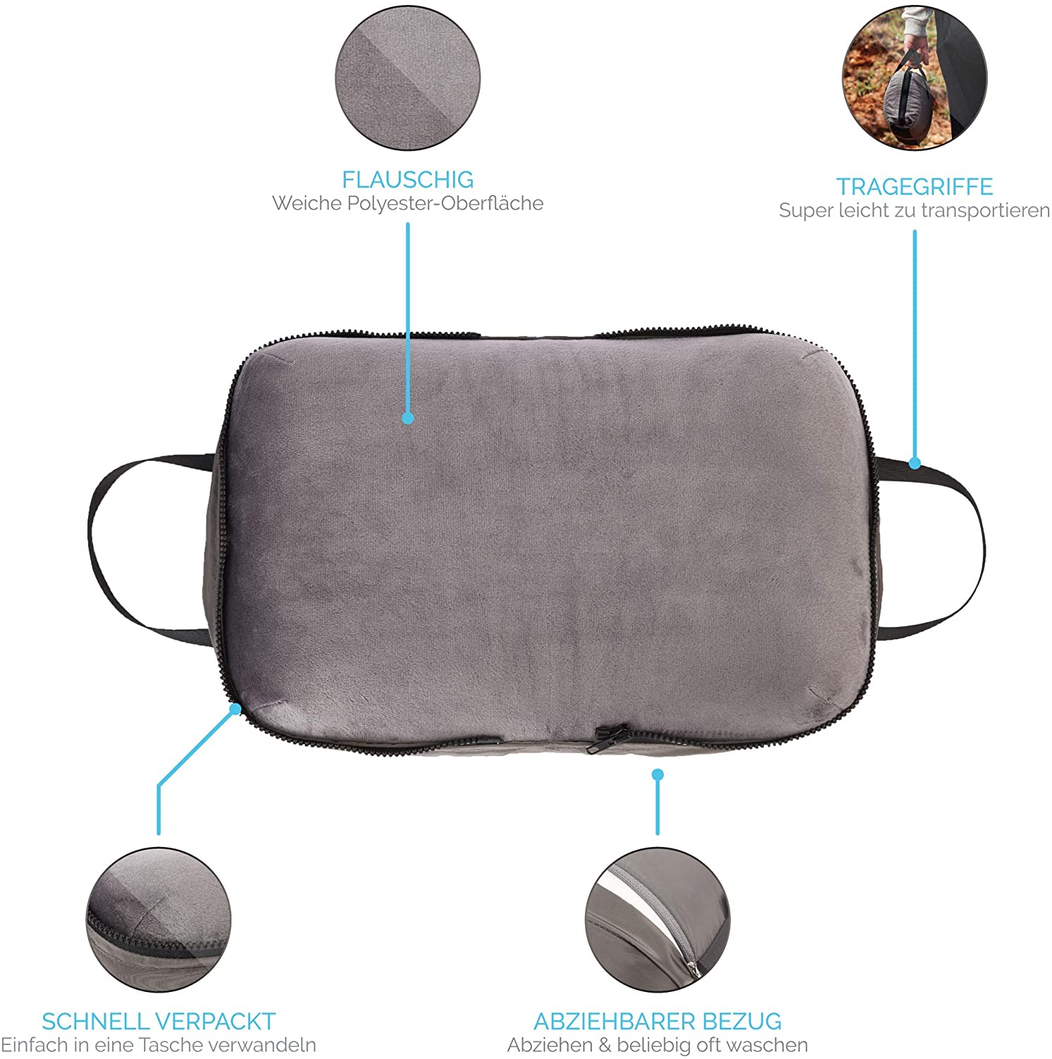 WELLIRA Memory Foam Reisekissen