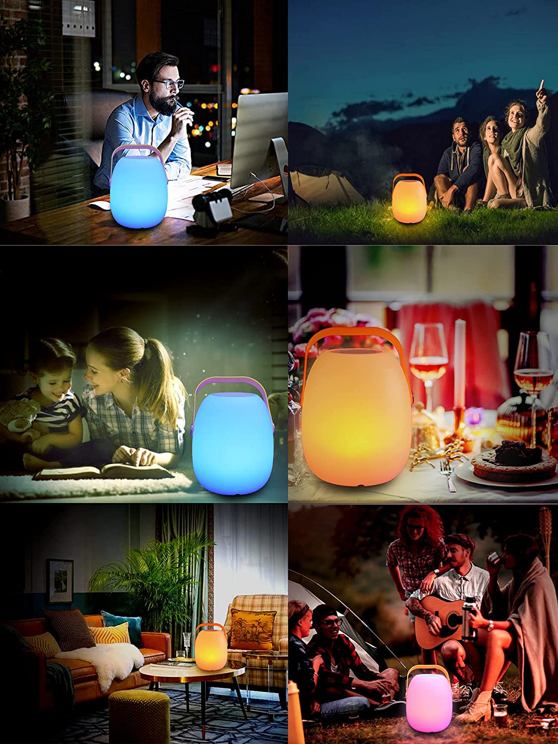 KIWAHK LED Bluetooth Lautsprecher