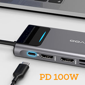 NOVOO USB-C Aluminium Hub 12 Anschlüsse