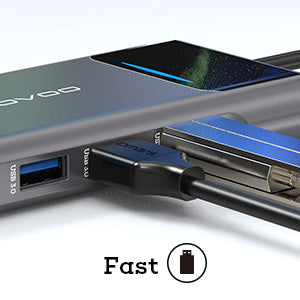 NOVOO USB-C Aluminium Hub 9 Anschlüsse