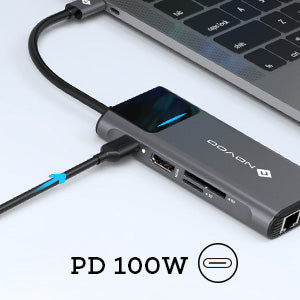NOVOO USB-C Aluminium Hub 9 Anschlüsse