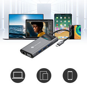 NOVOO USB-C Aluminium Hub 9 Anschlüsse