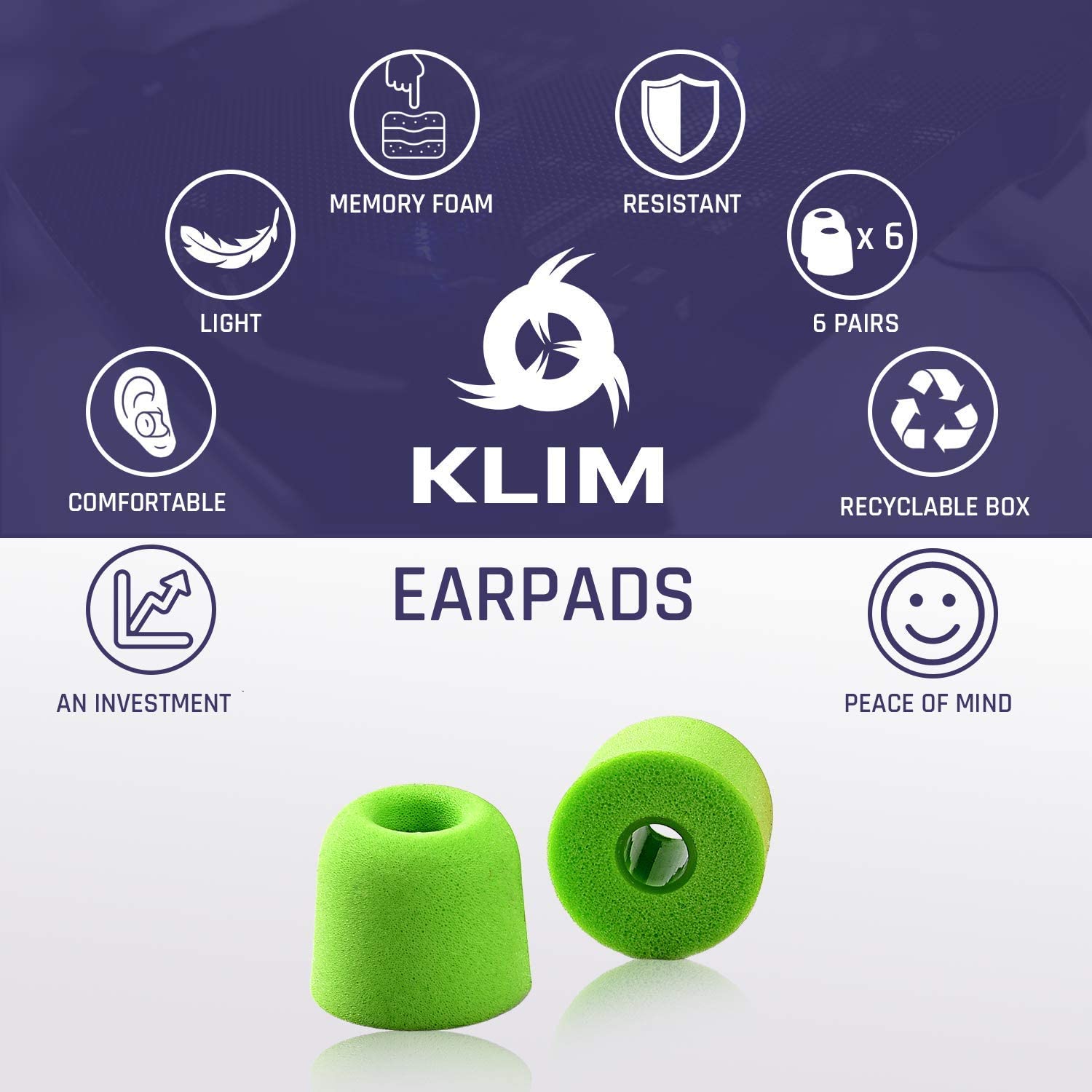 KLIM Ear Pads 4,5mm Kopfhöreraufsätze