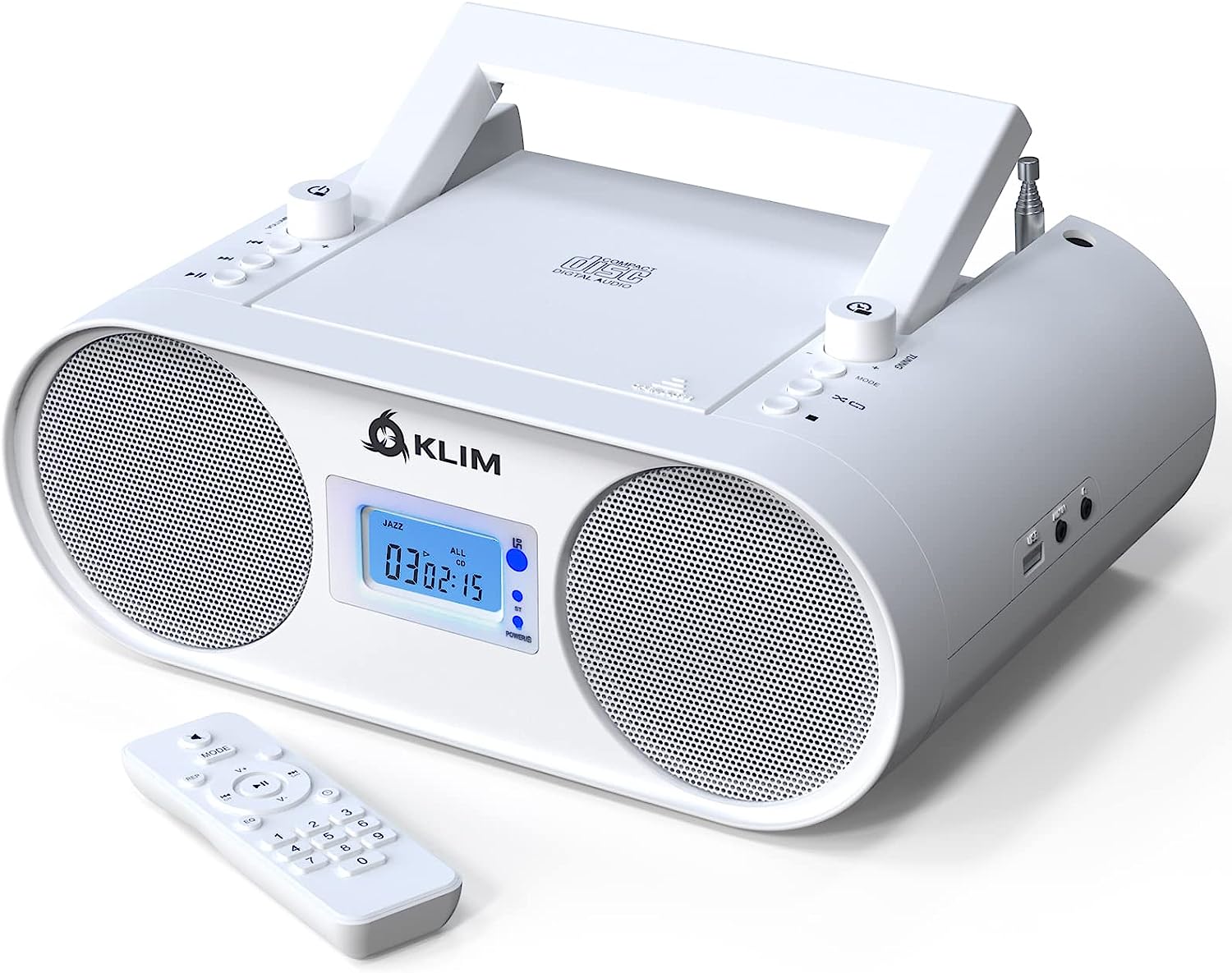 KLIM Boombox B4 Radio mit CD Player weiß