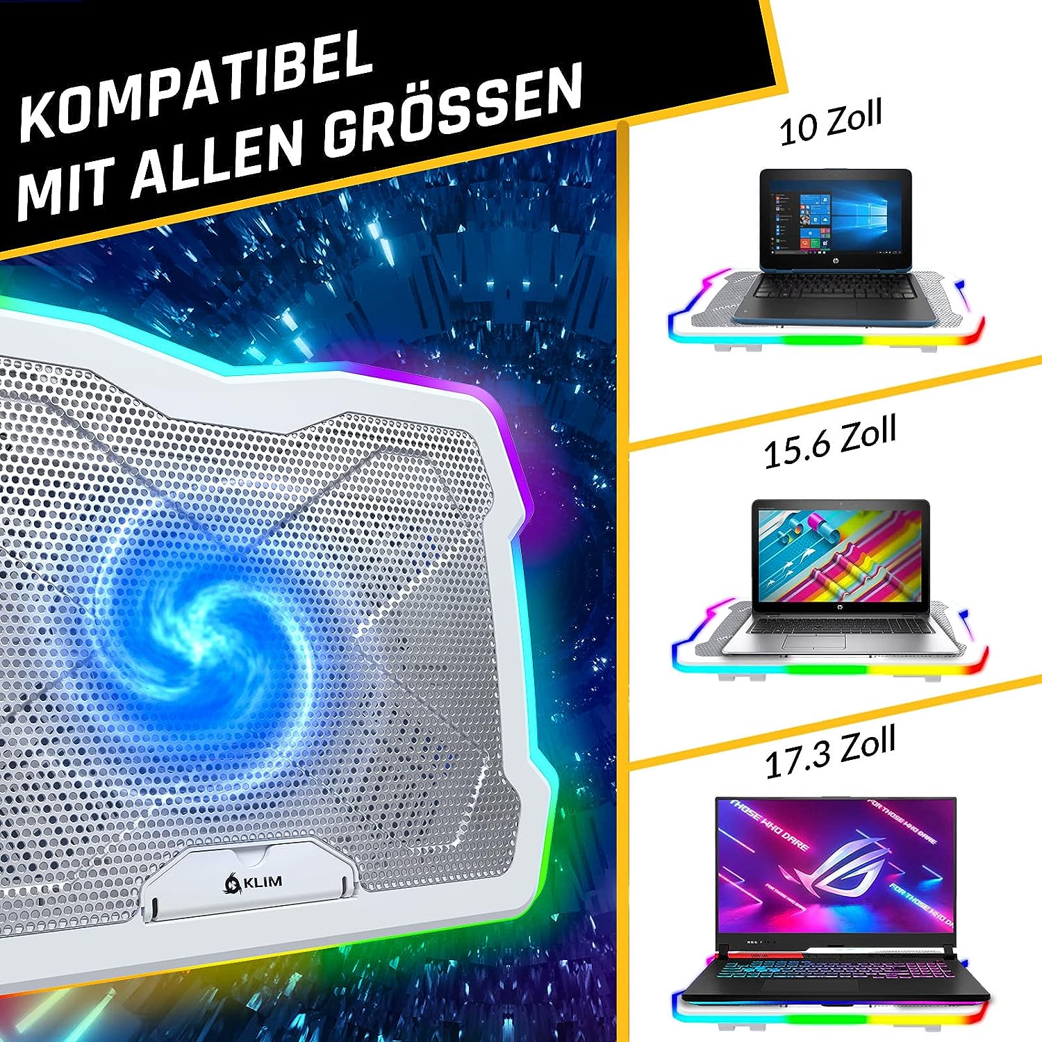 KLIM Ultimate Laptop Kühler weiß