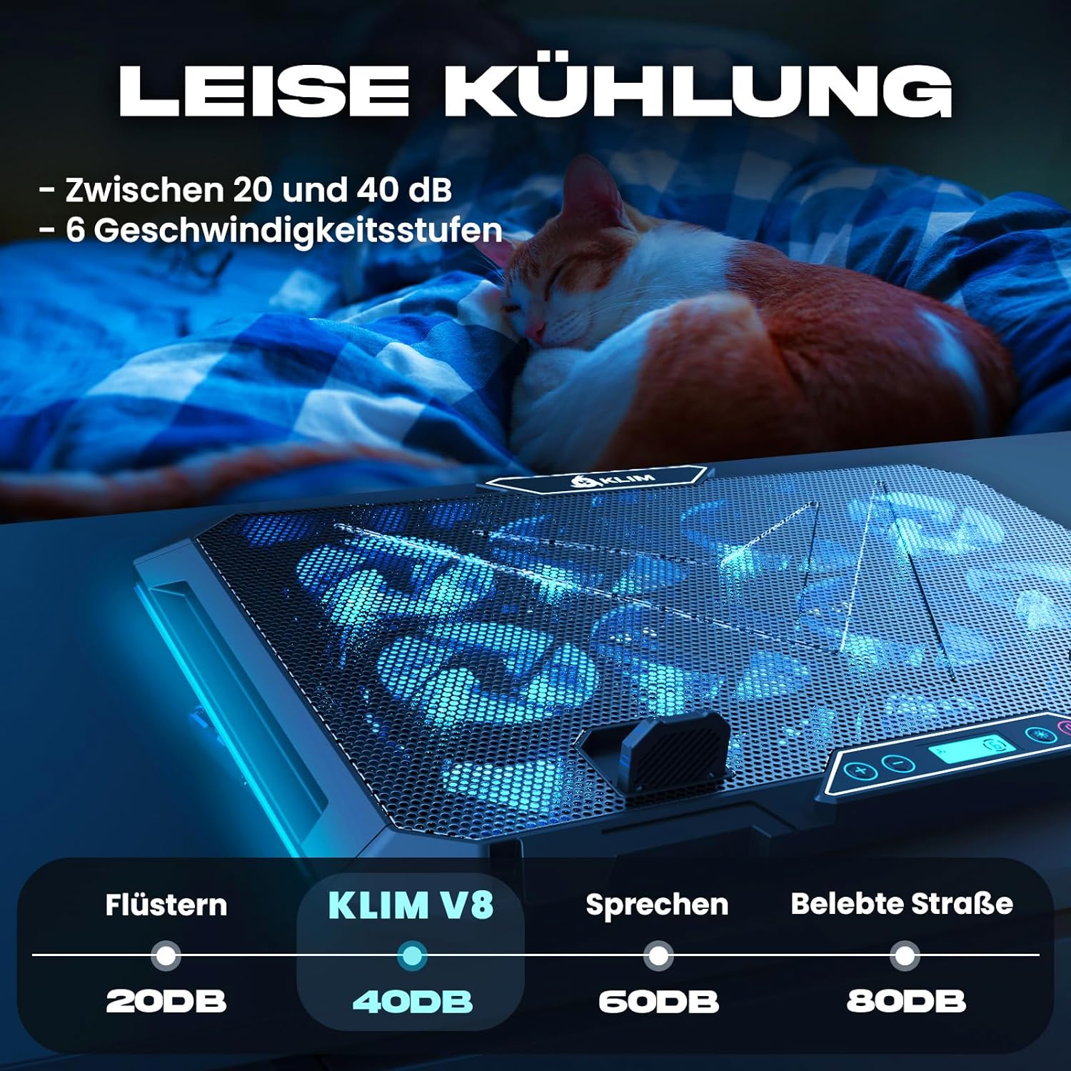 KLIM V8 Gaming Laptop Kühler