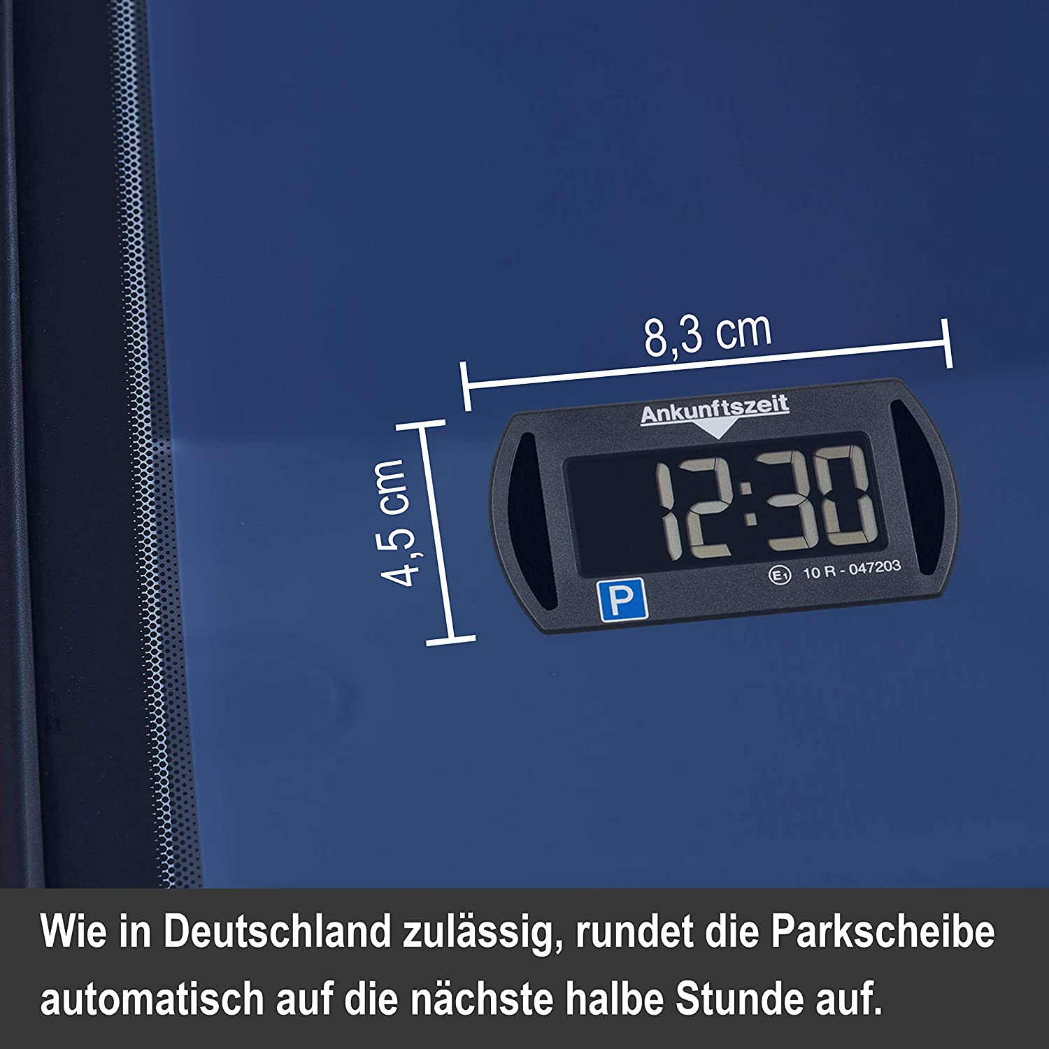 PARK LITE elektronische Parkscheibe, Parkuhr - Schwarz in Deutsch