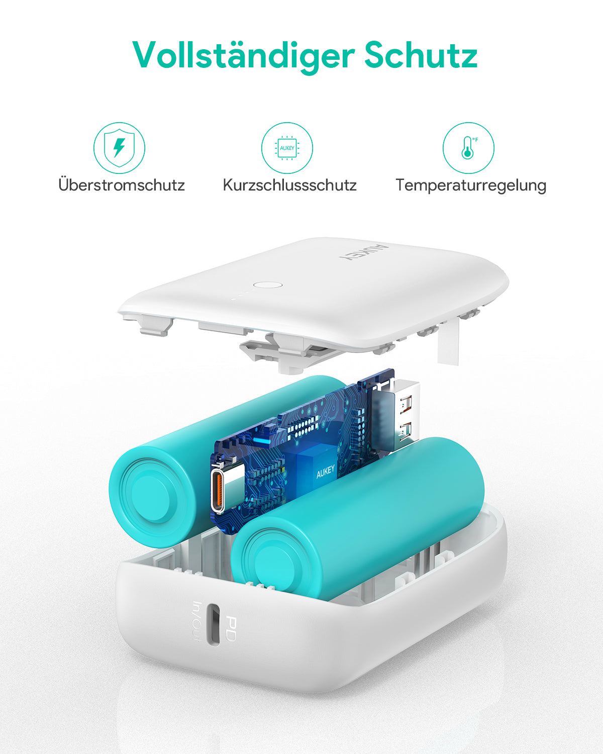 AUKEY PB-N83S 20W USB-C PD & USB-QC3.0 SCP 10000mAh Mini Powerbank