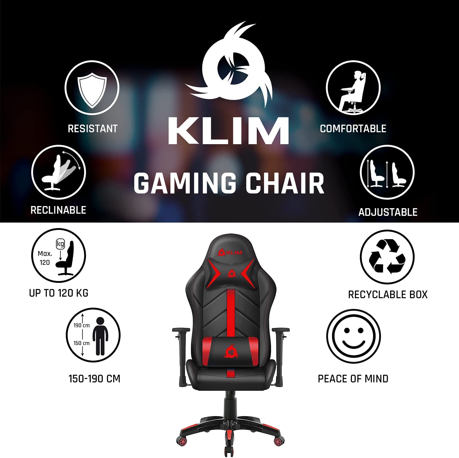 KLIM 1st Red Gaming Stuhl