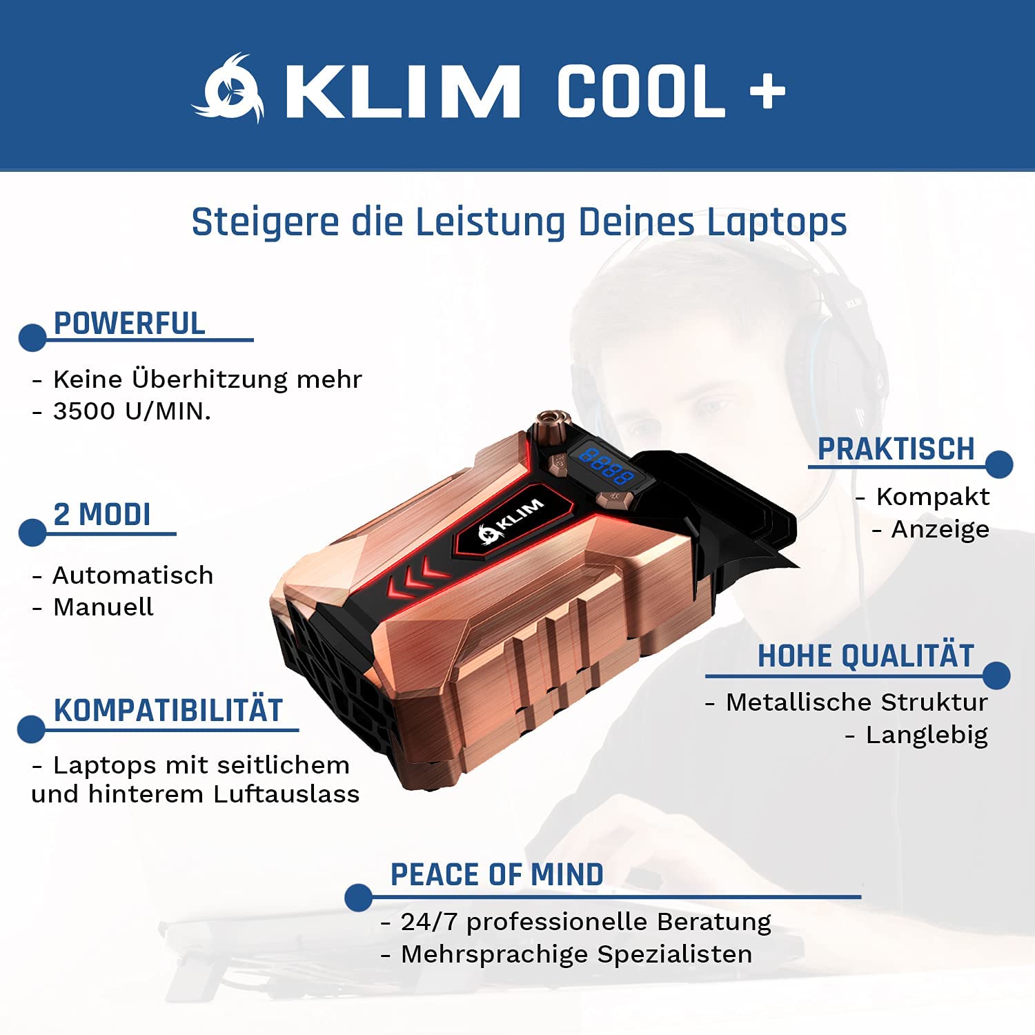 KLIM Cool+ Laptop Kühler