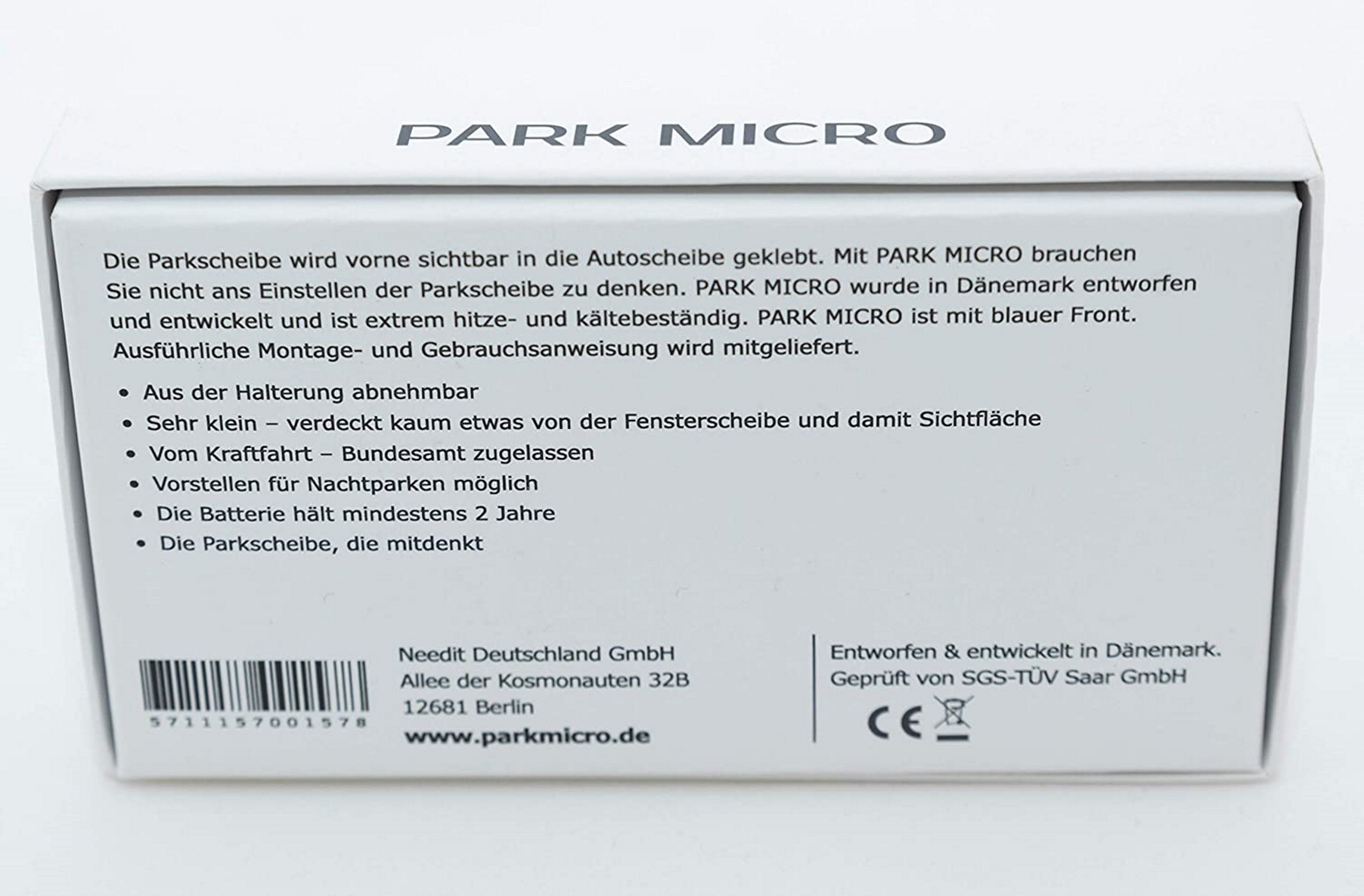 Needit Park Micro Digitale Parkuhr mit Zulassung für 21,99€ (statt 24€)