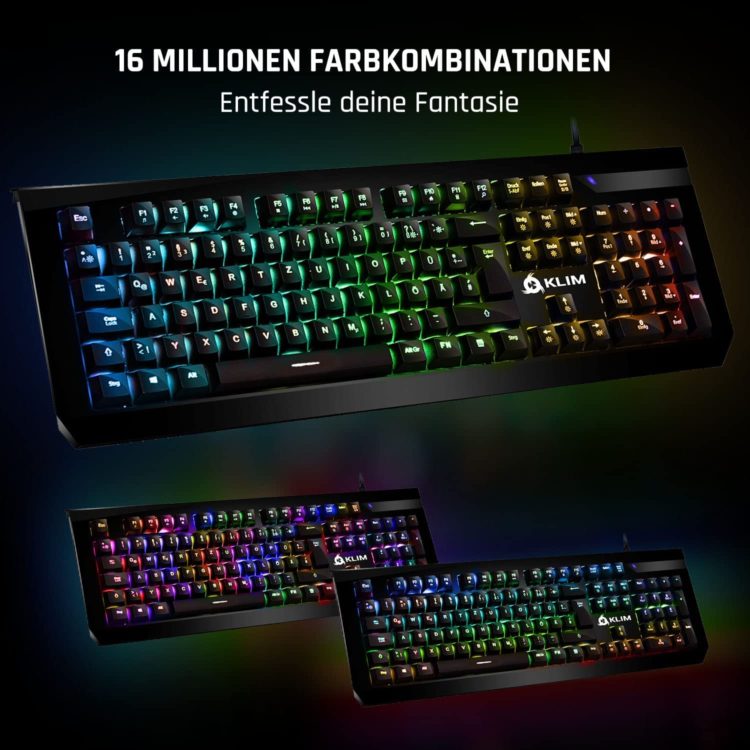 KLIM Domination mechanische Gaming Tastatur