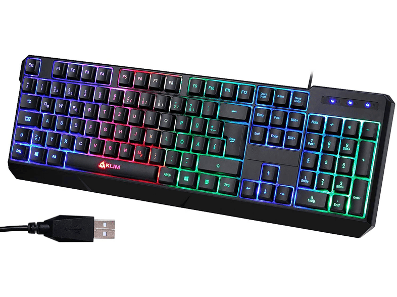 KLIM Chroma DE Gaming Tastatur kabelgebunden